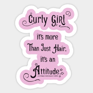 Curly Girl Sticker